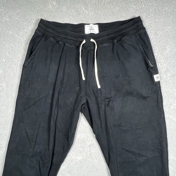 Reigning Champ Midweight Terry Standard Sweatpants Joggers XXL Black (FLAWED) - Picture 2 of 14